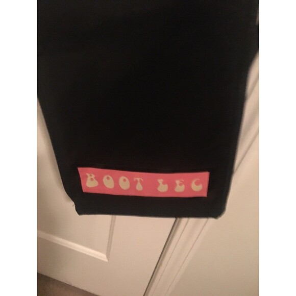 Vintage RVT Jeans Co Women's Plus Black Faux Bonded Hard Leather Pants Size 20 - Picture 2 of 9